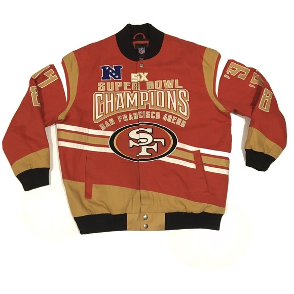 NFL Other - San Francisco 49ers 5 TIME SUPER BOWL CHAMPIONS Polyester Jacket NFL Men’s 2XL